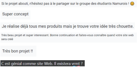 retours positifs des utilisateurs